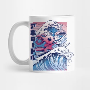 Axolotl Surf Vaporwave t shirt P R t shirt Mug